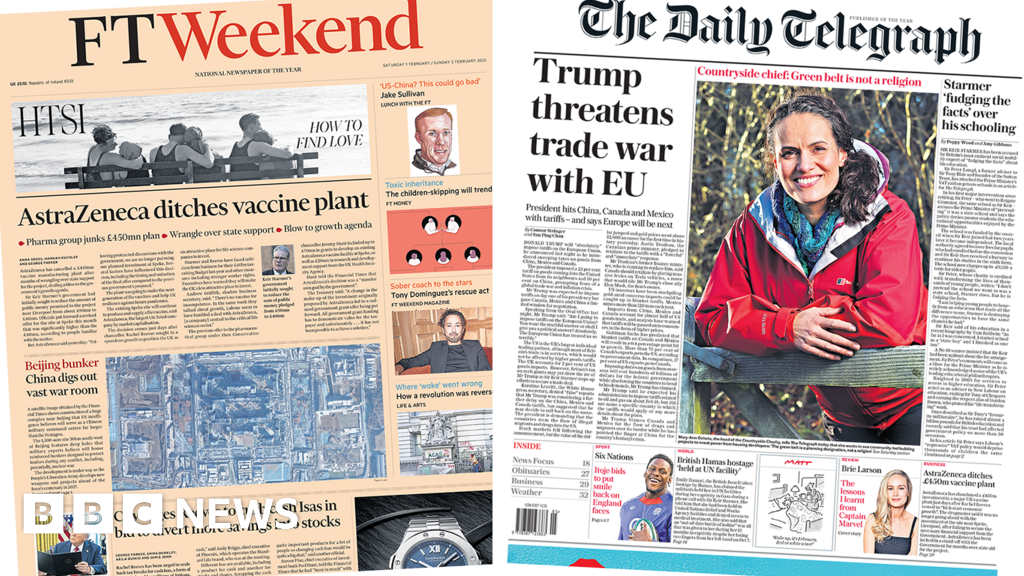 ‘AstraZeneca ditches vaccine plant’ and Trump’s EU tariff threat