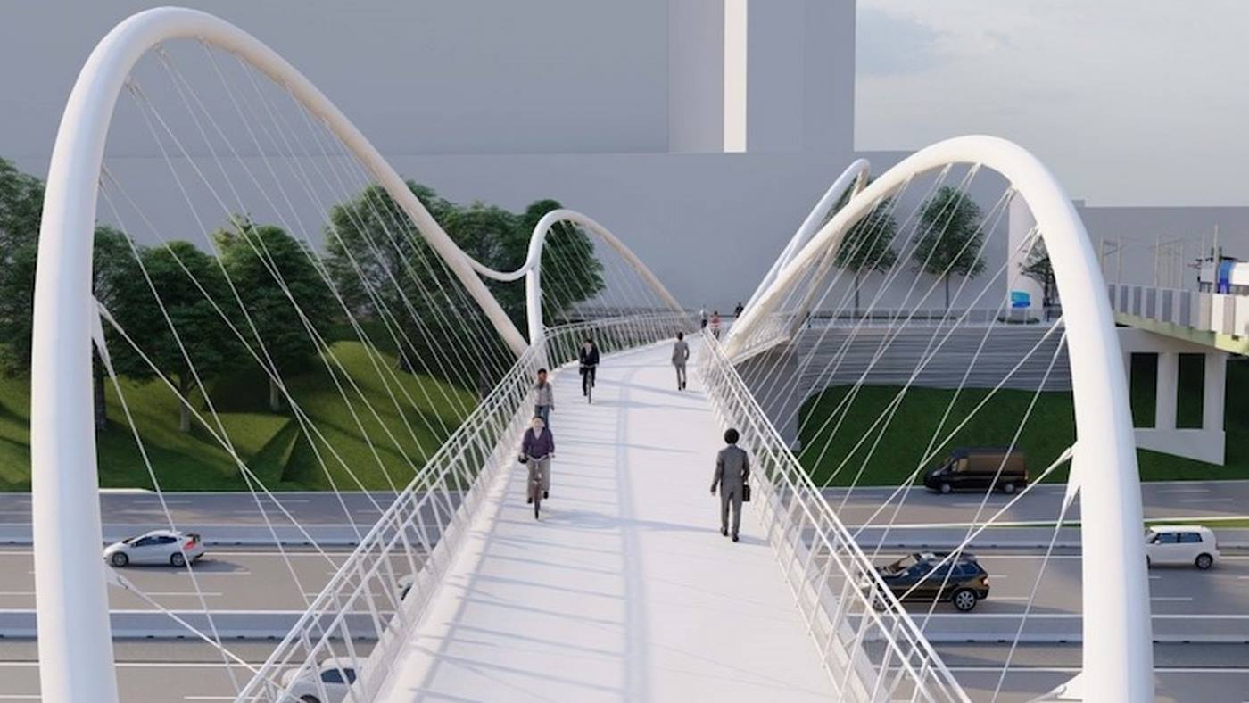 Charlotte Cycling Thoroughfare to Finally Get Long-Awaited Bridge–and She’s A Beauty