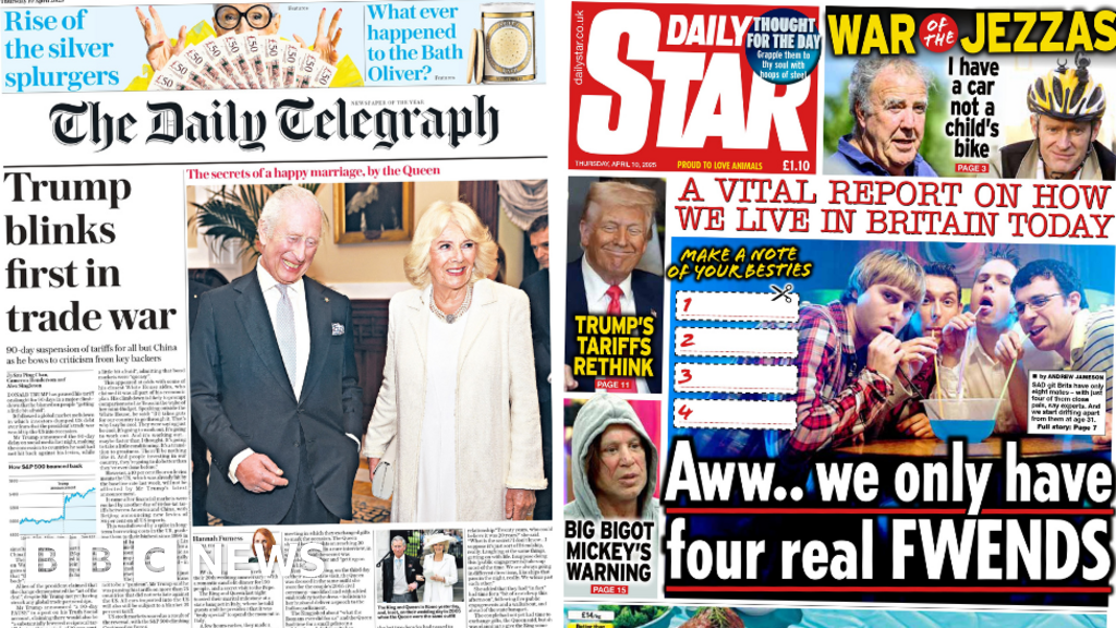 ‘Trump blinks first’ and ‘Four real fwends’