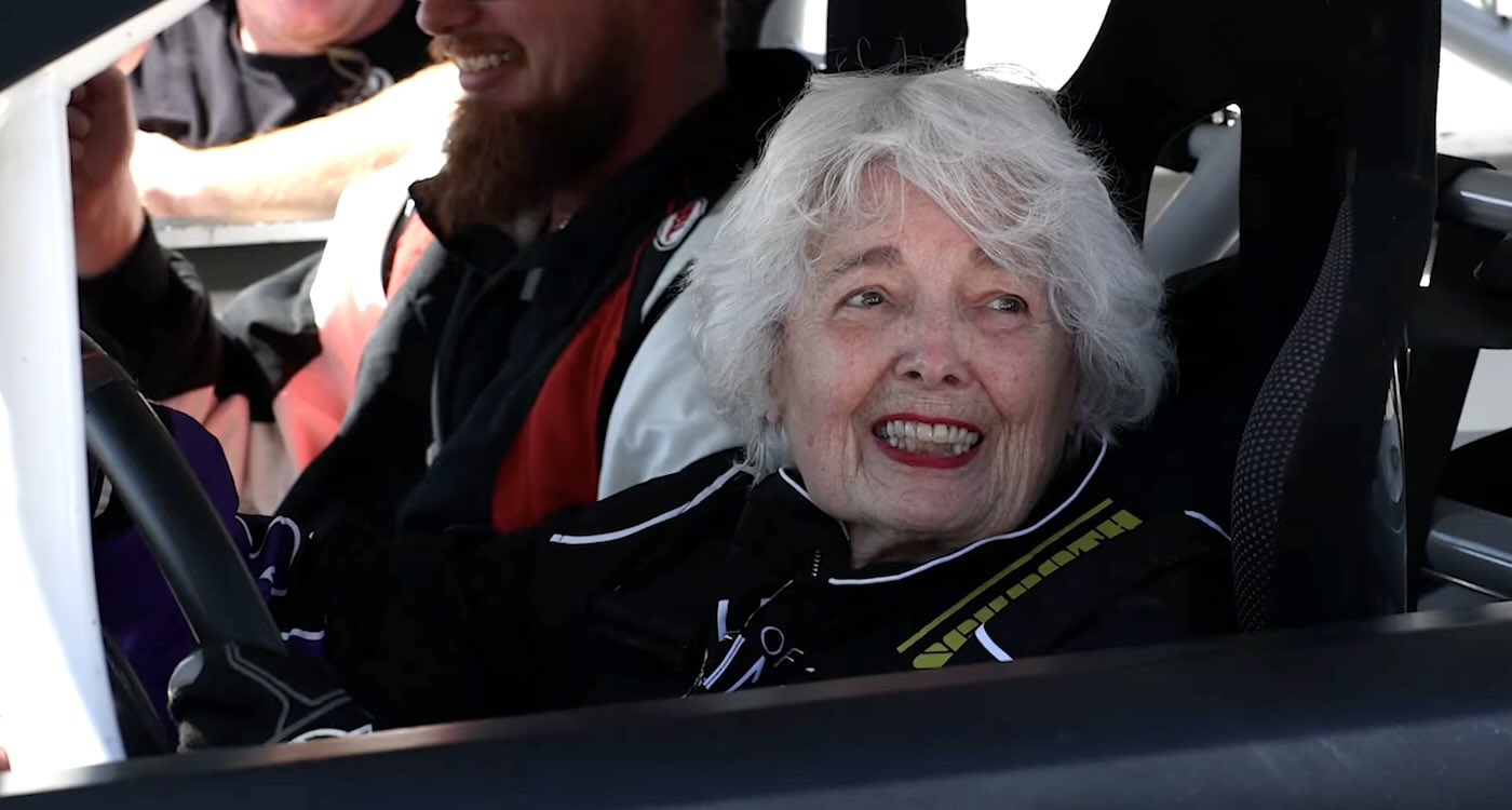 83-year-old Race Car Super-Fan Finally Gets Her Chance Behind the Wheel, Outliving Prejudice