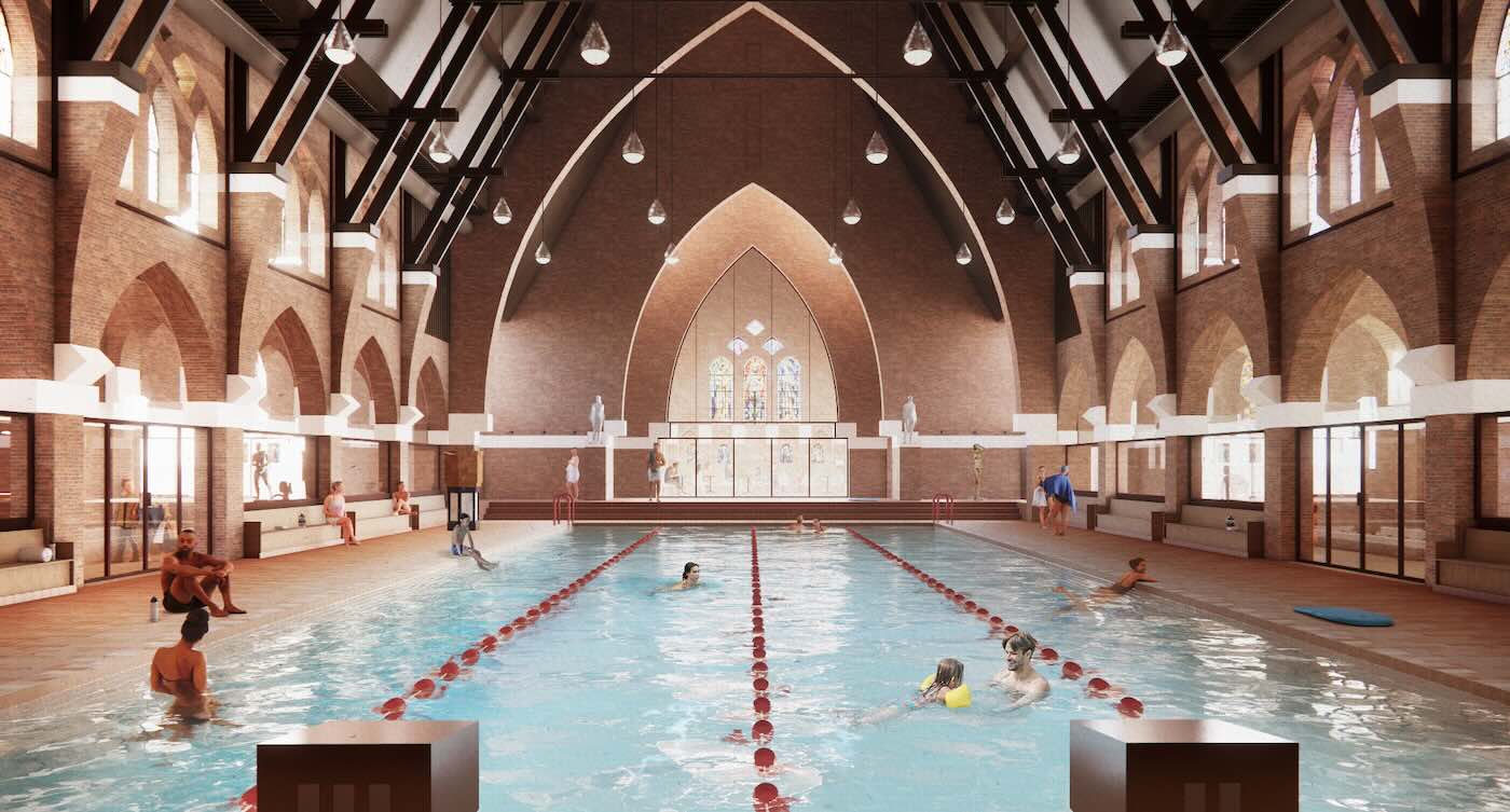 Transforming into a Public Swimming Pool in the Netherlands
