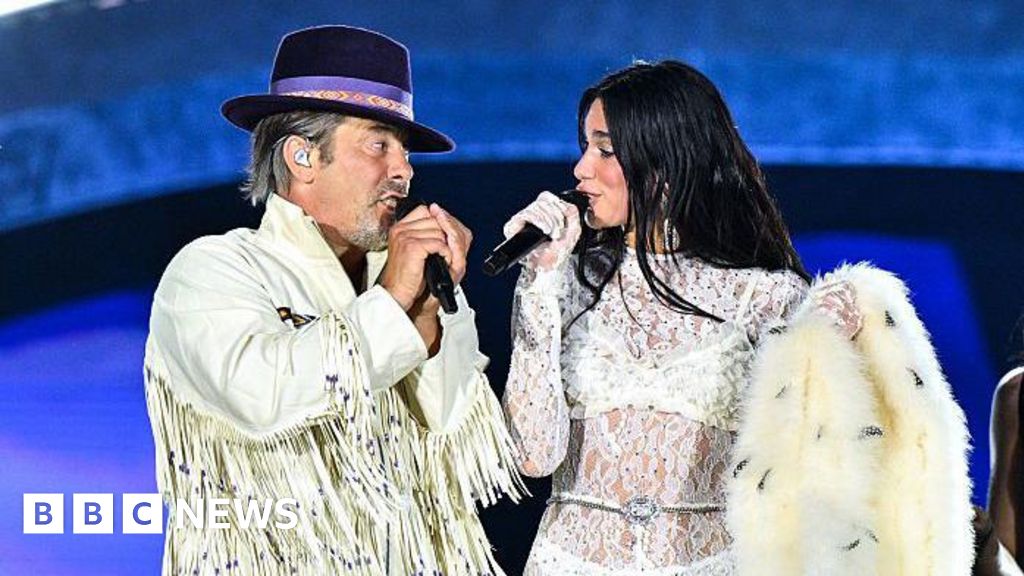 Dua Lipa brings out Jamiroquai at emotional Wembley debut