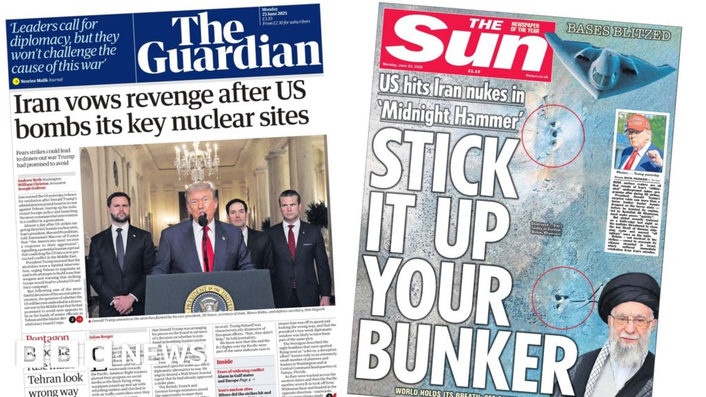 ‘Iran vows revenge’ and ‘Stick it up your bunker’