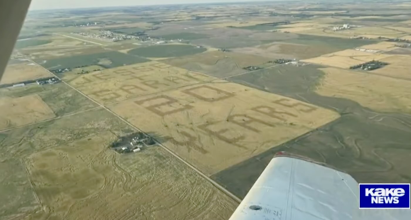 Farmer Uses Crop Field to Create One-Mile Message for Wife of 20 Years
