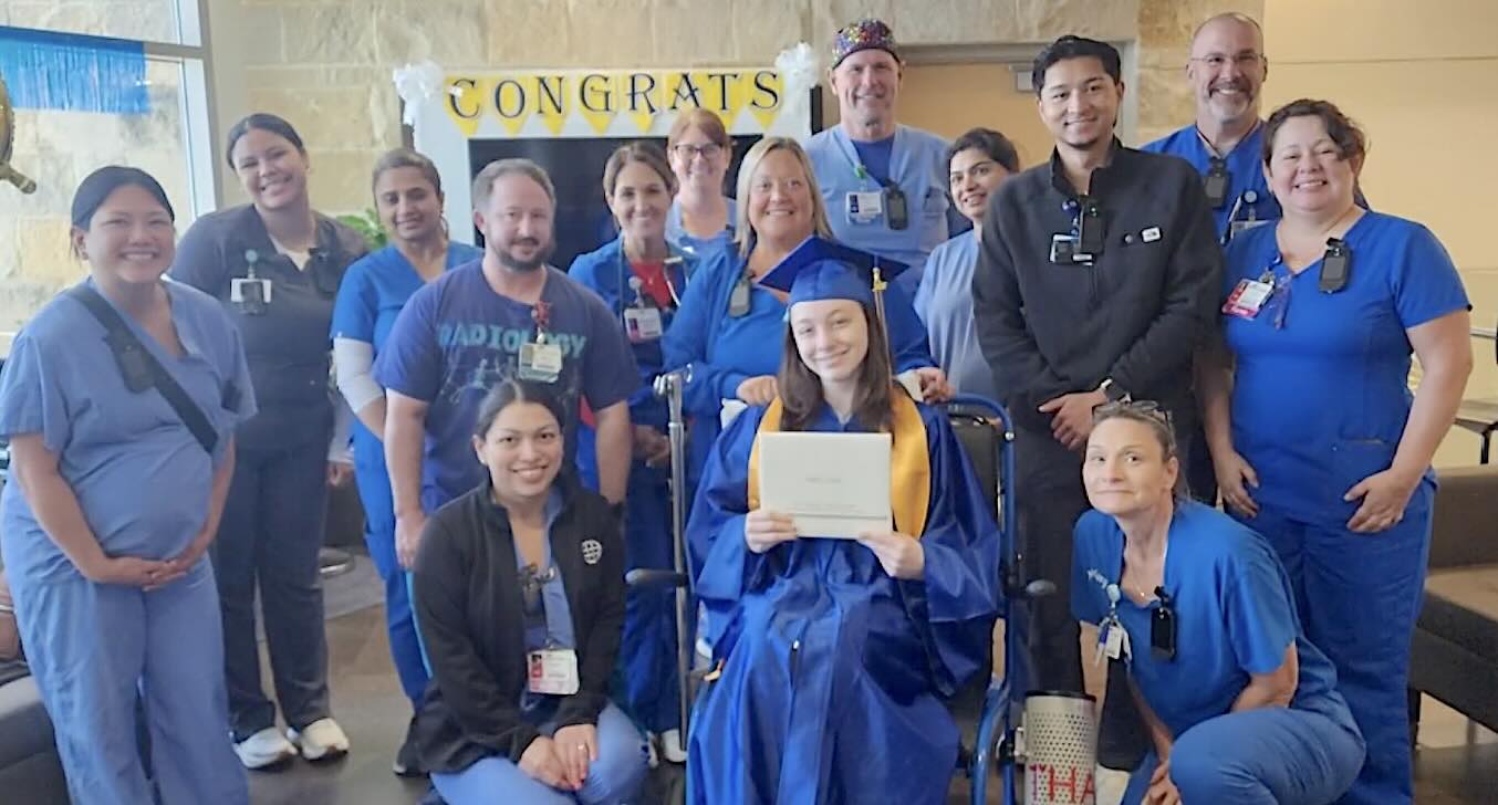 Nurses and Doctors Throw Surprise Graduation for Senior Too Sick to Attend High School Ceremony