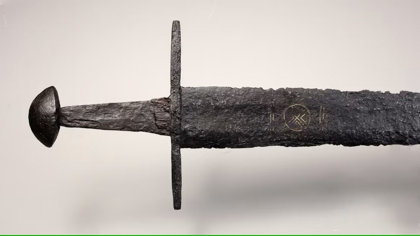 1,000-year-old Sword Decorated with Spiritual Symbols Found in Dutch River Goes on Display