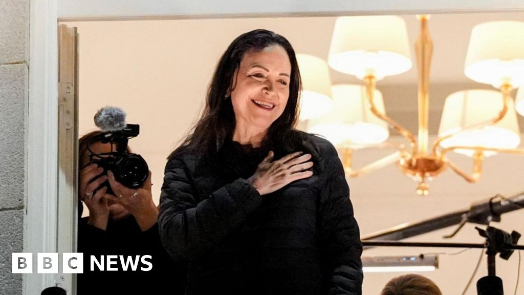 María Corina Machado appears in Oslo after Nobel Peace Prize win